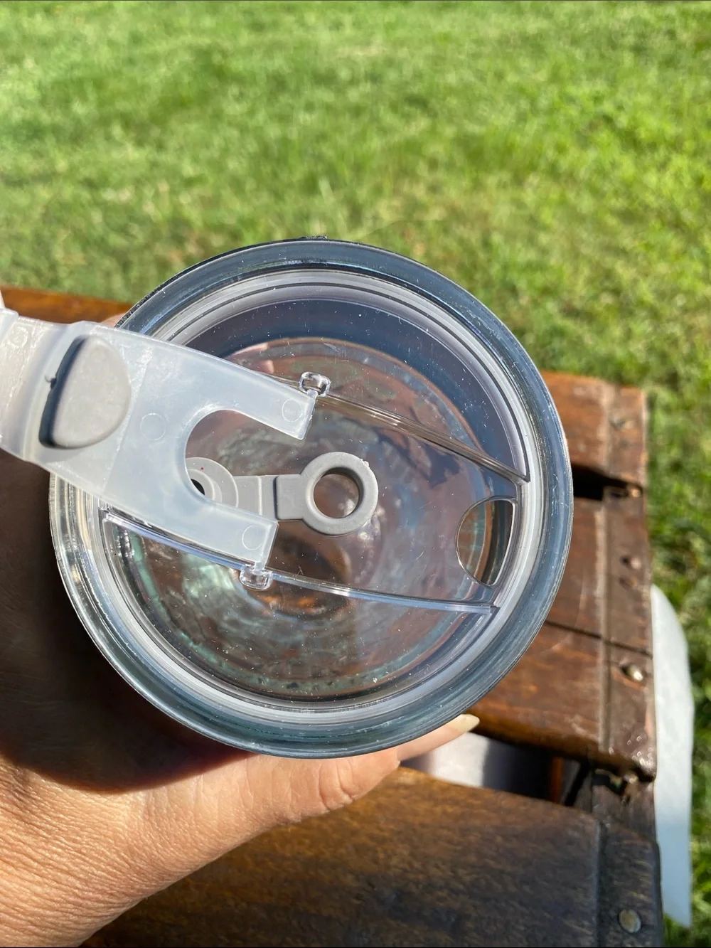 Giant Goods Heart-Embossed Glass Travel Tumbler Faux-Leather Insulating Sleeve